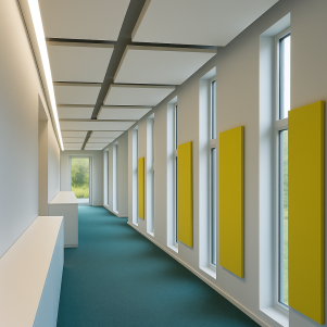 Basic witte plafondeilanden 1200x1200x35 mm inclusief ophangset