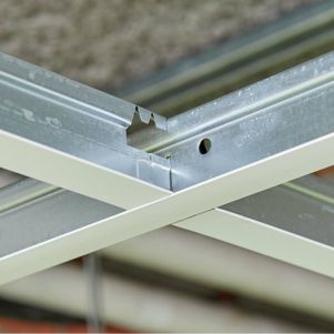 Witte plafondprofielen T24