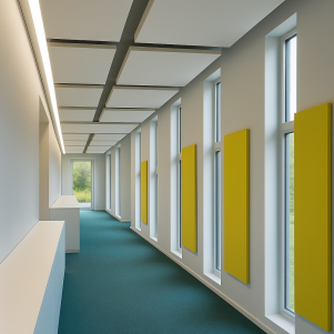 Basic witte plafondeilanden 1200x1200x35 mm inclusief ophangset