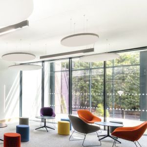 Plafondeiland Rockfon Eclipse wit cirkel 1160 mm